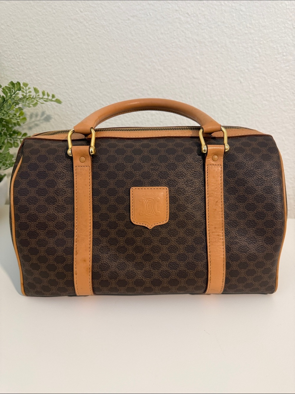 Celine Macadam Boston Bag